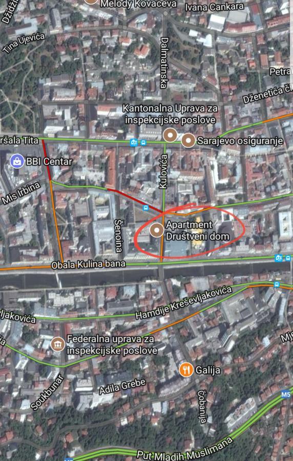 Apartment Drustveni Dom Сараево Екстериор снимка